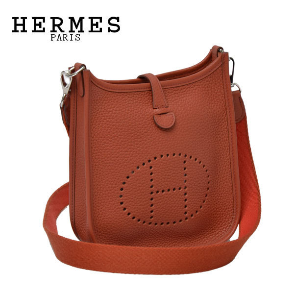 即発★HERMES エヴリン16(アマゾン) レッドピンク Q刻印 H065084CK